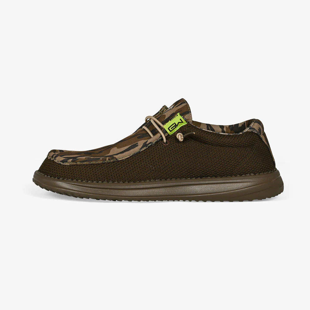 Gator Waders Men's Camp Shoe in 2-Tone Mossy Oak Original Bottomland