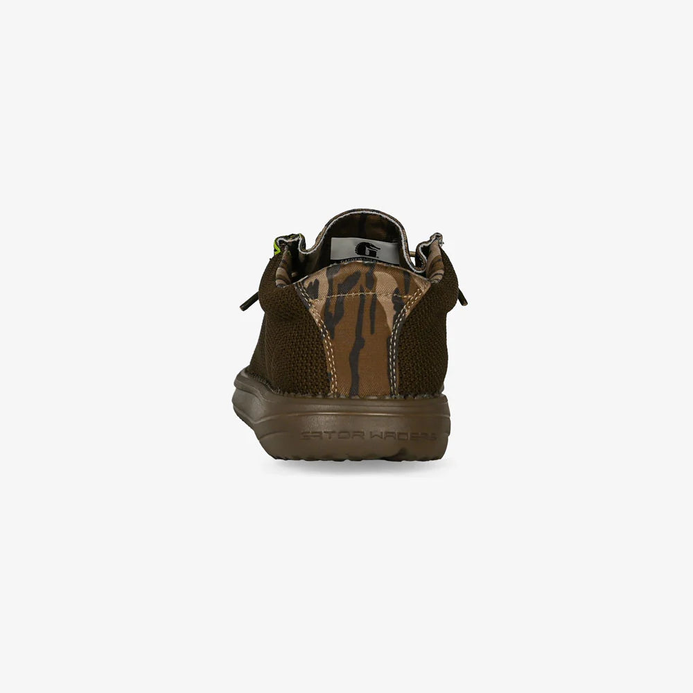 Gator Waders Men's Camp Shoe in 2-Tone Mossy Oak Original Bottomland