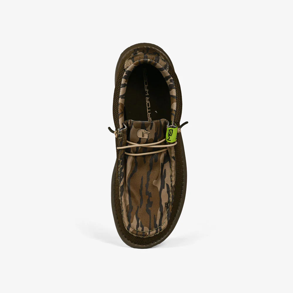 Gator Waders Men's Camp Shoe in 2-Tone Mossy Oak Original Bottomland