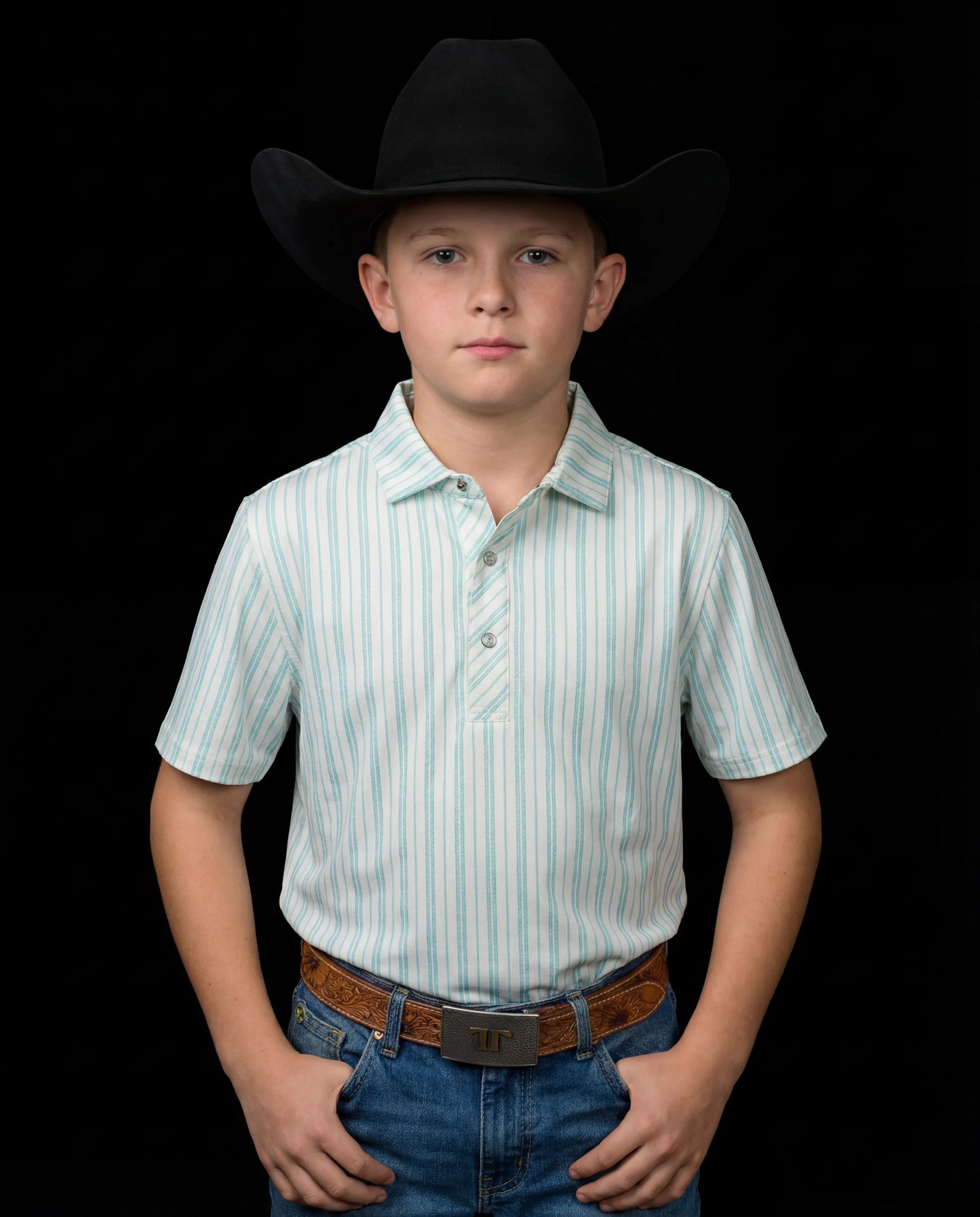 Ferrell Brand Kid's Jack Polo in Green