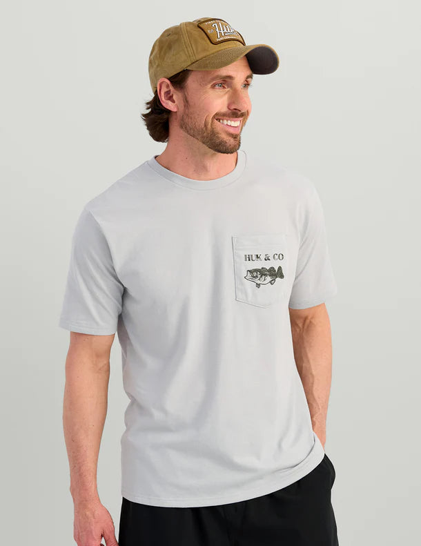 Huk & Co Tee in Harbor Mist