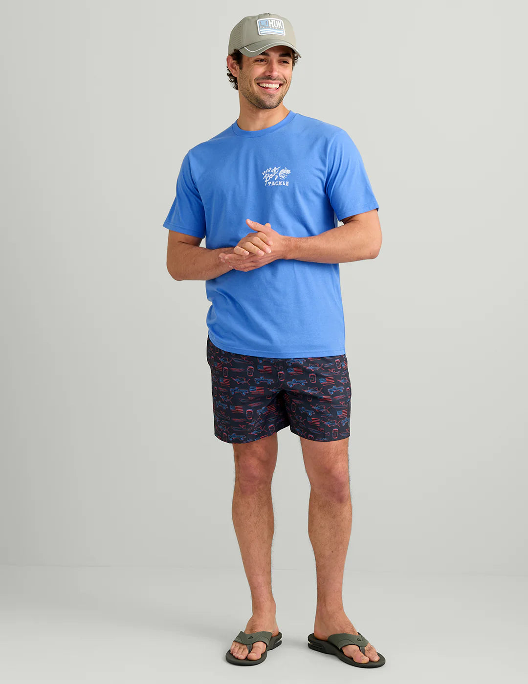 Huk Bait Tee in Regatta