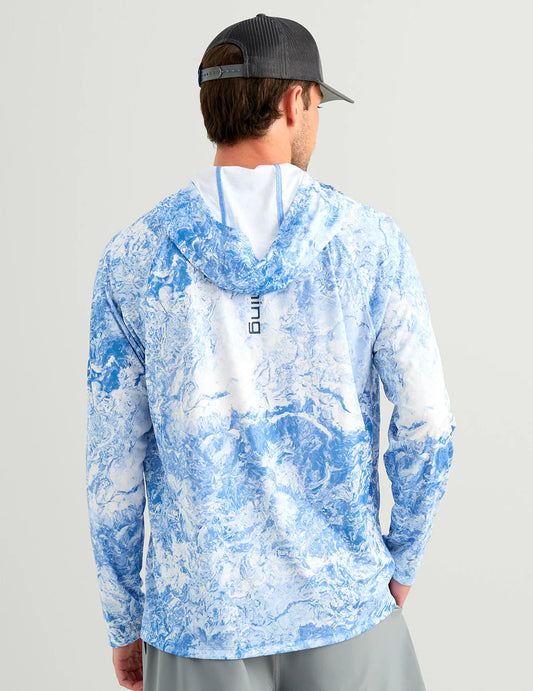 Huk Pursuit Performance Hoodie in Mossy Oak Regatta