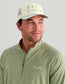 Huk Airweight Heather 1/4 Zip in Seagrass Heather