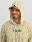 Huk Airweight KC Printed Hoodie in KC Sand Camo