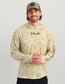 Huk Airweight KC Printed Hoodie in KC Sand Camo