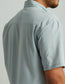 Huk Tide Point Short Sleeve Button-Down in Harbor Mist