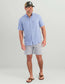 Huk Tide Point Short Sleeve Button-Down in Lightning Sky