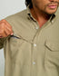 Huk Tide Point Button-Down in Overland Trek