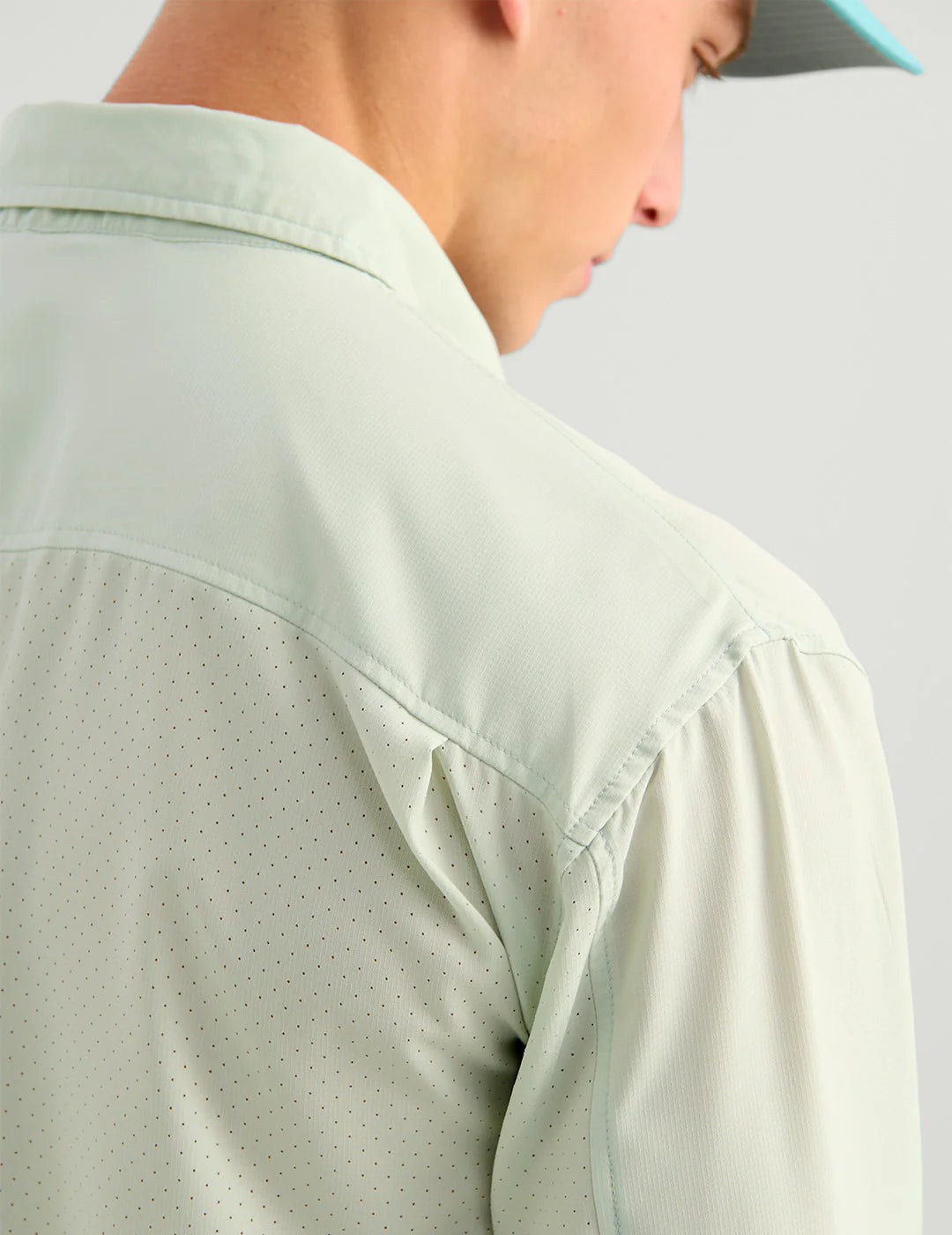 Huk Tide Point Button-Down in Pale Algae