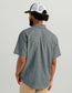 Huk Tide Point Short Sleeve Button-Down in Harbor Mist Mini Plaid