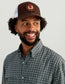 Huk Tide Point Short Sleeve Button-Down in Harbor Mist Mini Plaid