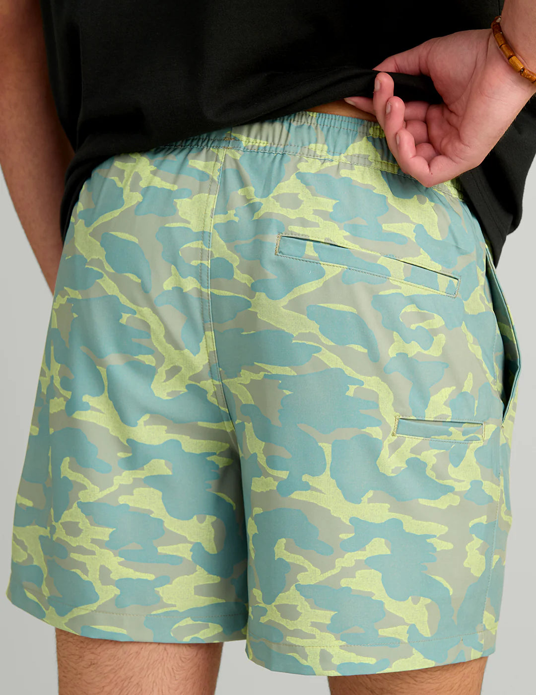 Huk Pursuit Volley Swim Shorts in Seagrass Camo