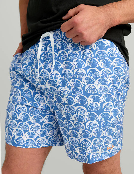 Huk Pursuit Volley Swim Shorts in Regatta Clam Shell