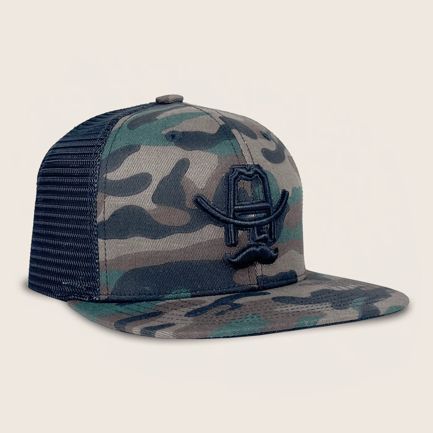 Cowboy Cool Hank 3D Green Camo/Black Cap