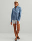 Huk Womens Icon Performance Hoodie in Vintage Indigo Sea Spray
