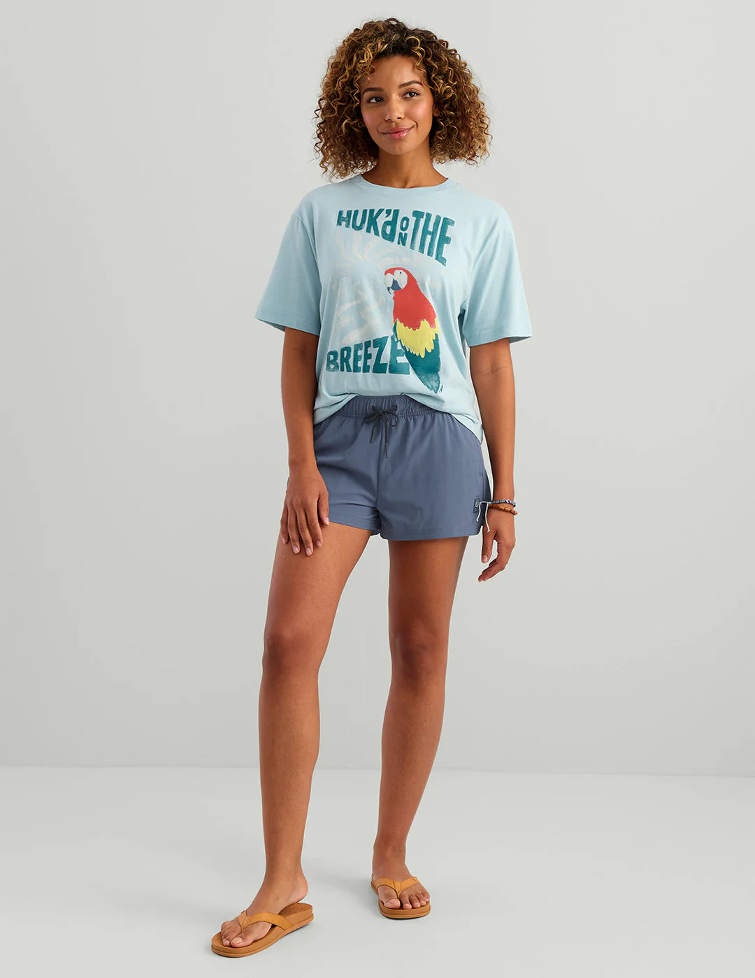 Huk Womens Isla Short in Vintage Indigo