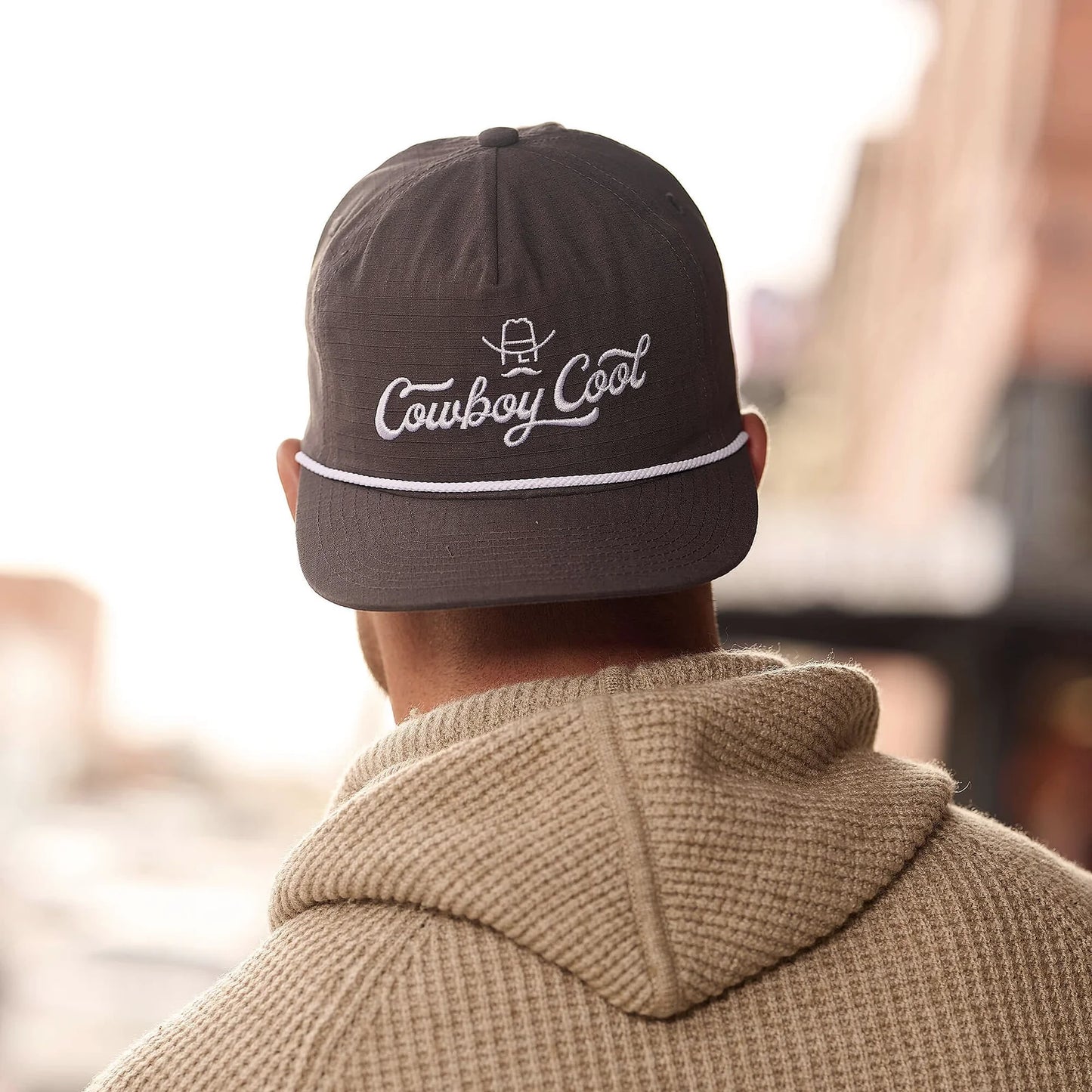 Cowboy Cool Ranger Rope Hat in Gray