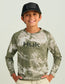 Huk Kids Mossy Oak Pursuit Performance Crew in Mossy Oak Stormwater Freshwater