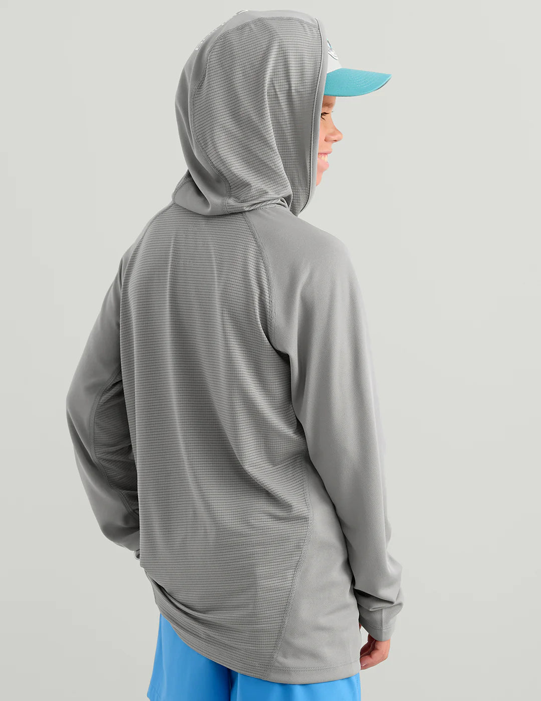Huk Kids Icon Performance Hoodie in Sharkskin