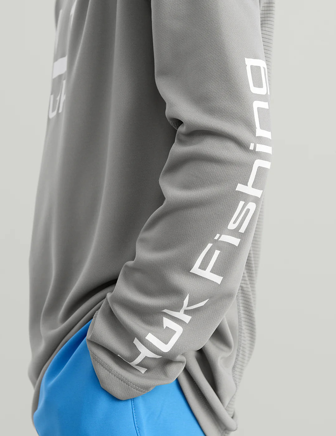Huk Kids Icon Performance Hoodie in Sharkskin