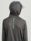 Kids Glow Pursuit Performance Hoodie in Volcanic Ash