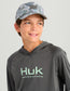 Kids Glow Pursuit Performance Hoodie in Volcanic Ash