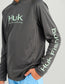 Kids Glow Pursuit Performance Hoodie in Volcanic Ash