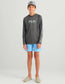Kids Glow Pursuit Performance Hoodie in Volcanic Ash