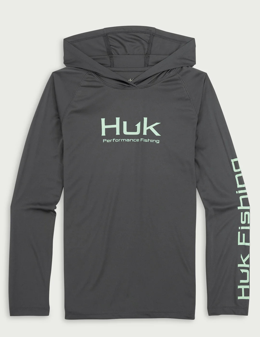 Kids Glow Pursuit Performance Hoodie in Volcanic Ash