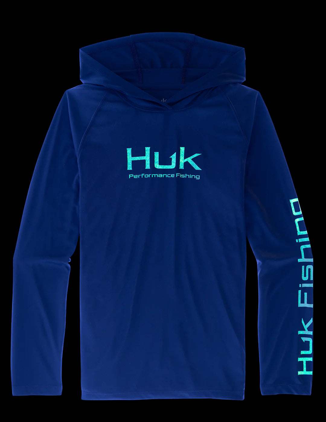 Kids Glow Pursuit Performance Hoodie in Volcanic Ash