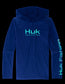 Kids Glow Pursuit Performance Hoodie in Volcanic Ash