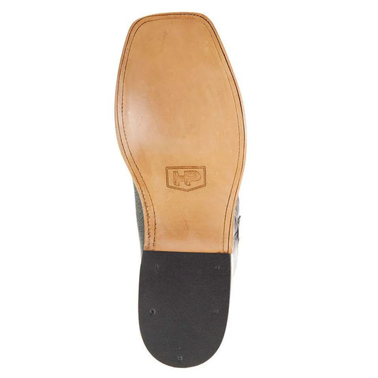 Horse Power Top Hand Black Smooth Ostrich