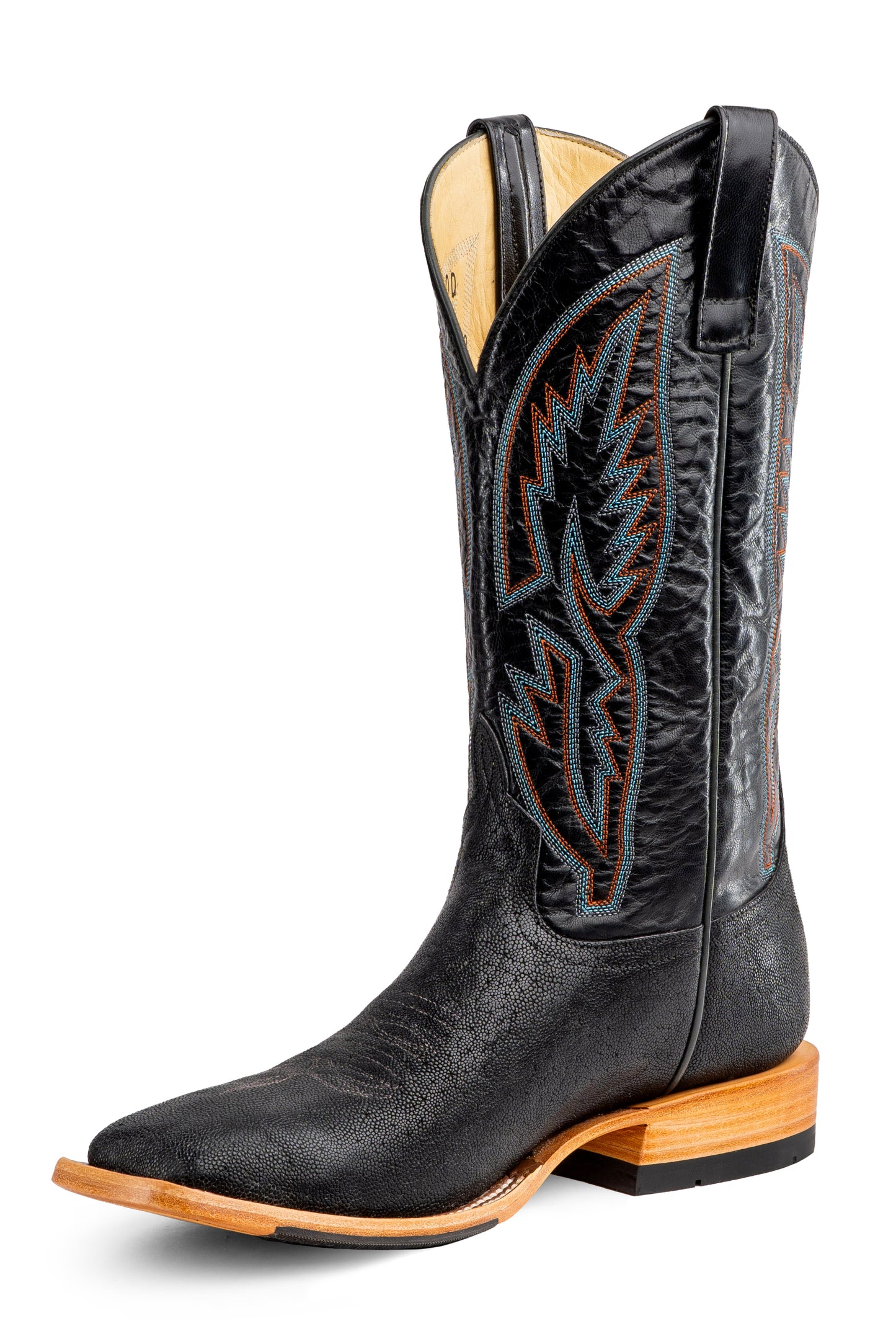 Horse Power Black Polished Elephant Boot