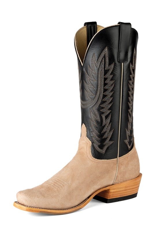 Horse Power Top Hand Tan Vintage Smooth Ostrich Reversed Boot