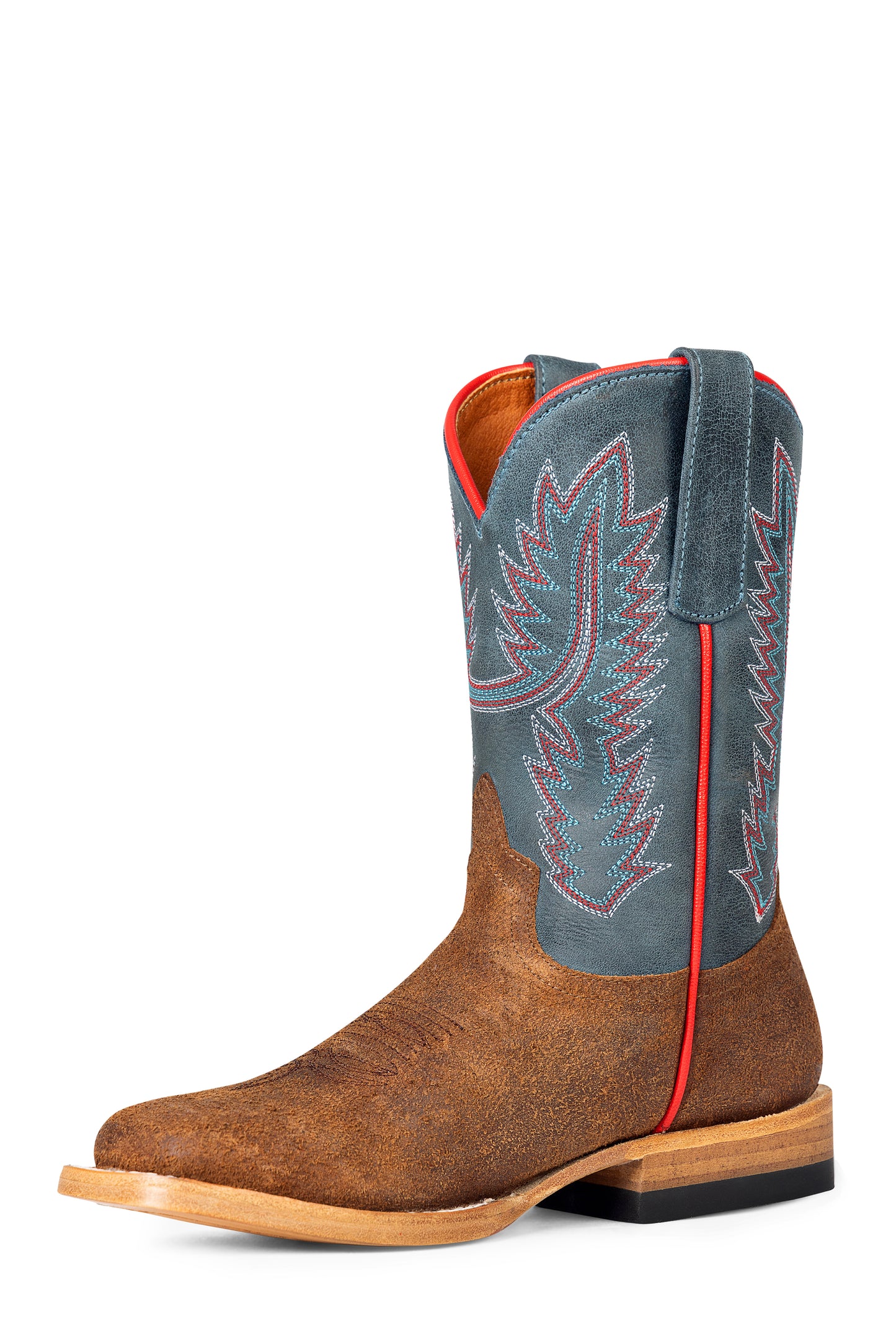 Horse Power Blue Oklahoma & Tobacco Old Suede Boot