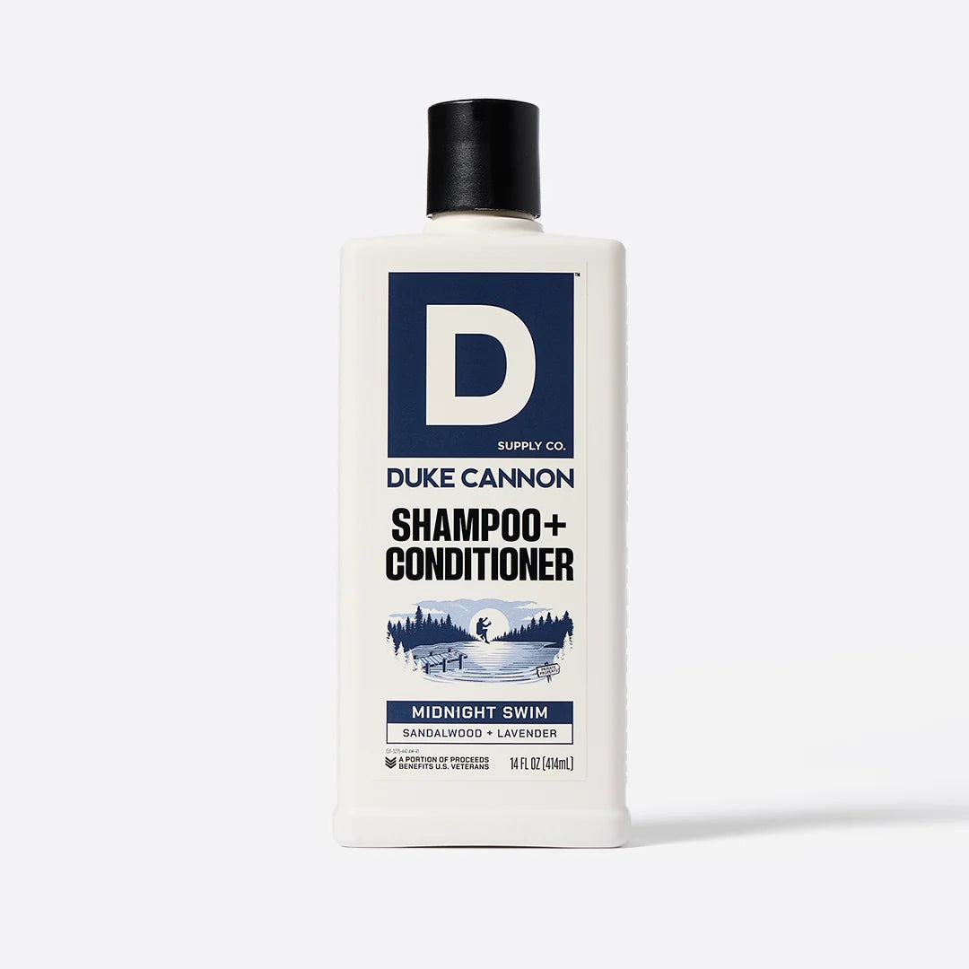 Duke Cannon Midnight Swim Shampoo + Conditioner