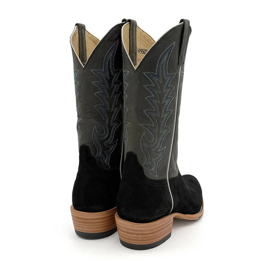 Horse Power Top Hand Black Suede Boots