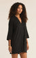 Z Supply Mallory Cover Up Black Mini Dress