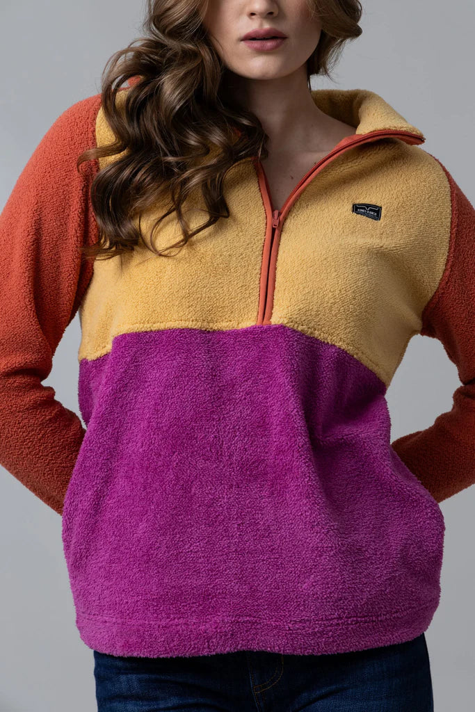 Kimes Ranch Roswell Polar Fleece in Burnt Orange