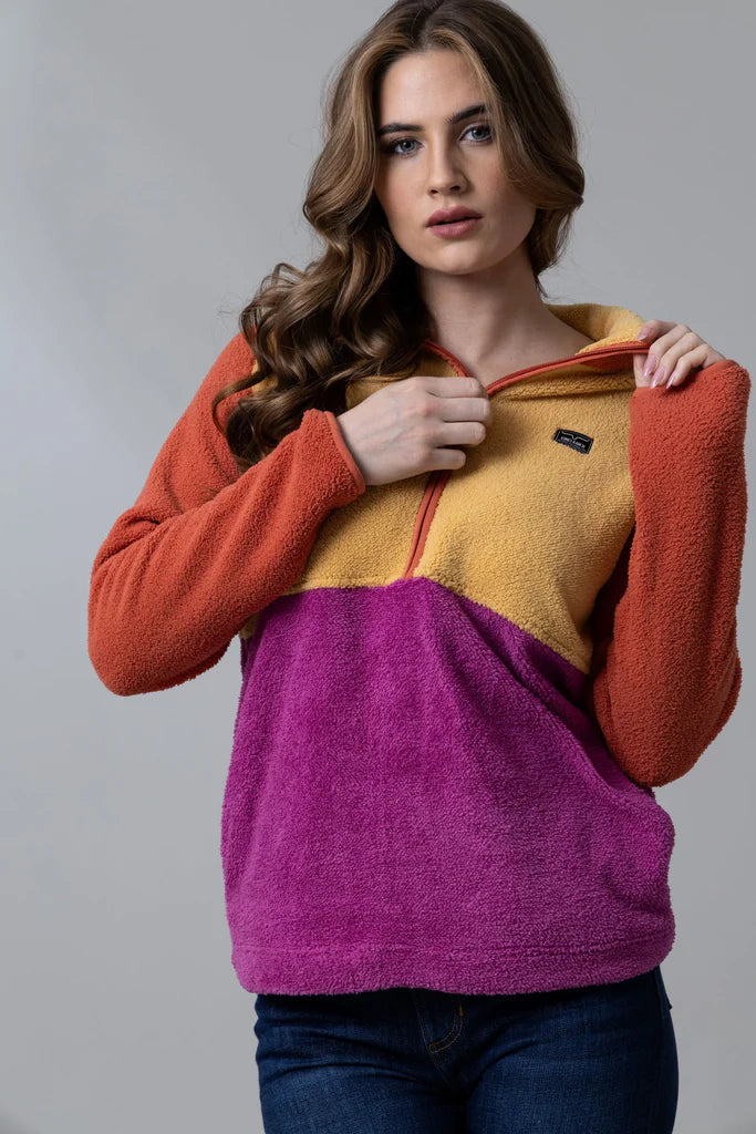 Kimes Ranch Roswell Polar Fleece in Burnt Orange