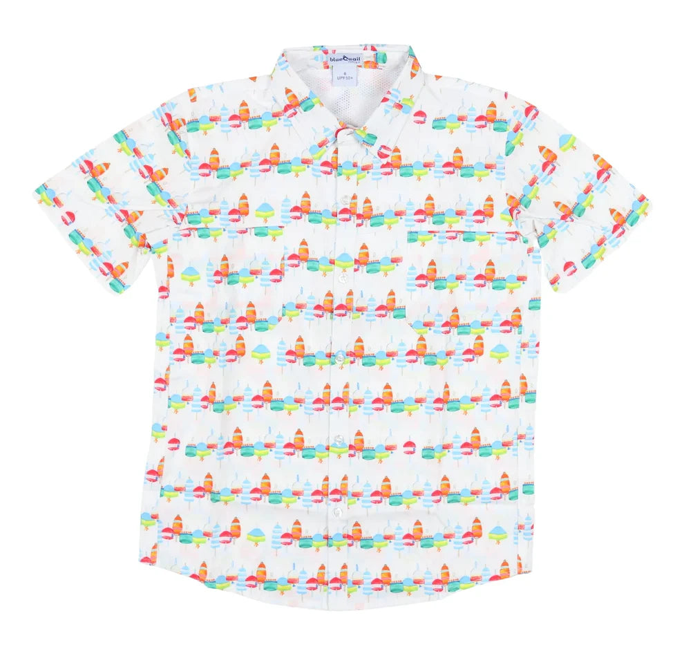 Blue Quail Buoys Short Sleeve Shirt