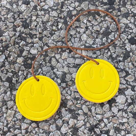 Callahan Leather Co. Yellow Double Smiley Face Air Flair