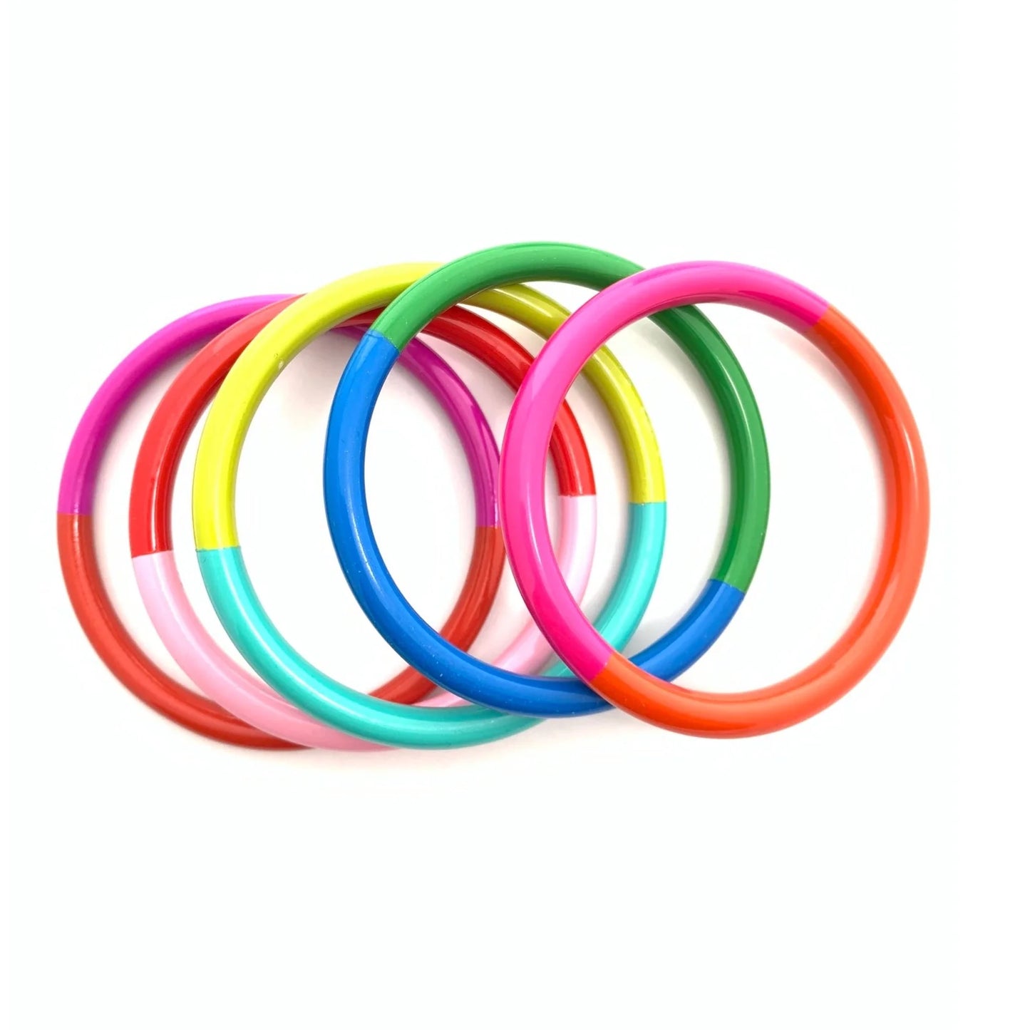 Accessory Jane Color Block Bright Bangles