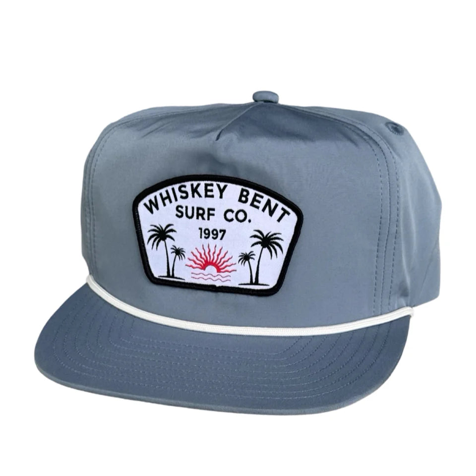 Whiskey Bent Hat Co. Palm Beach Cap in Slate