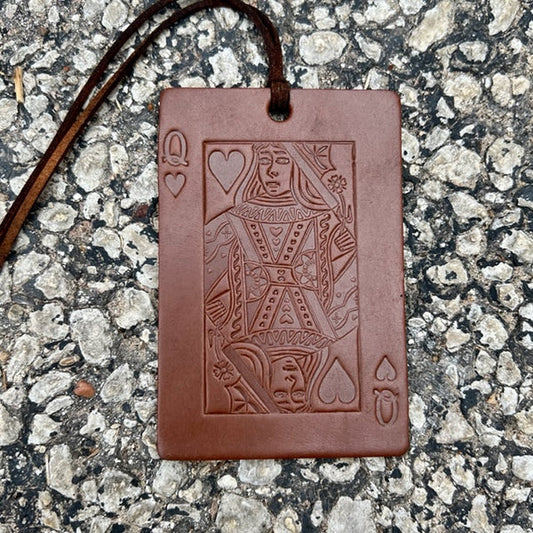 Callahan Leather Co. Rectangle Queen of Hearts Freshie