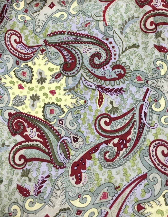 Wyoming Traders Mint Madness Paisley Jacquard Wild Rag