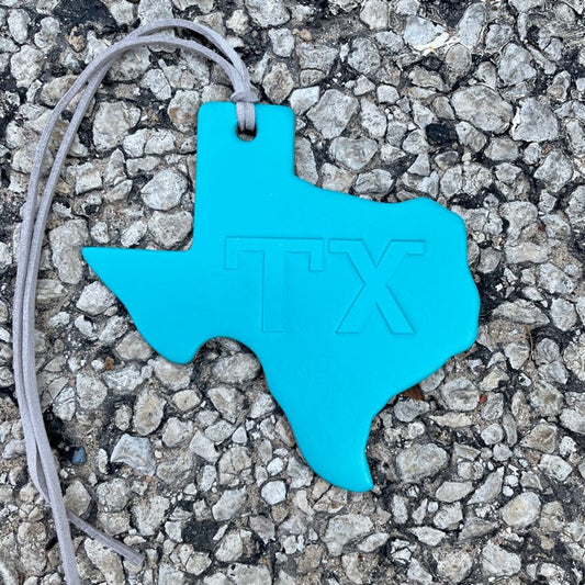 Callahan Leatherpress Texas Shaped TX Brand Freshie