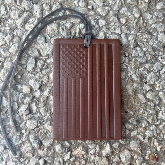 Callahan Leather Co. Rectangle Old Glory Freshie