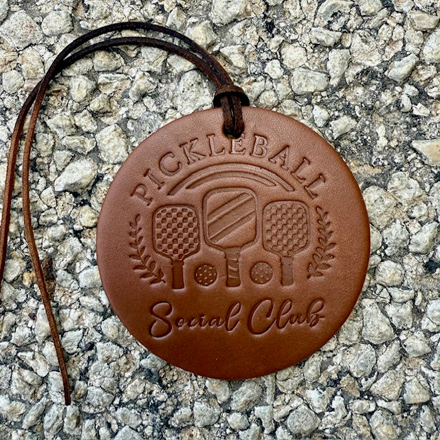 Callahan Leather Co. Round Pickleball Freshie